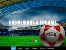 Tablet Screenshot of fubball.com